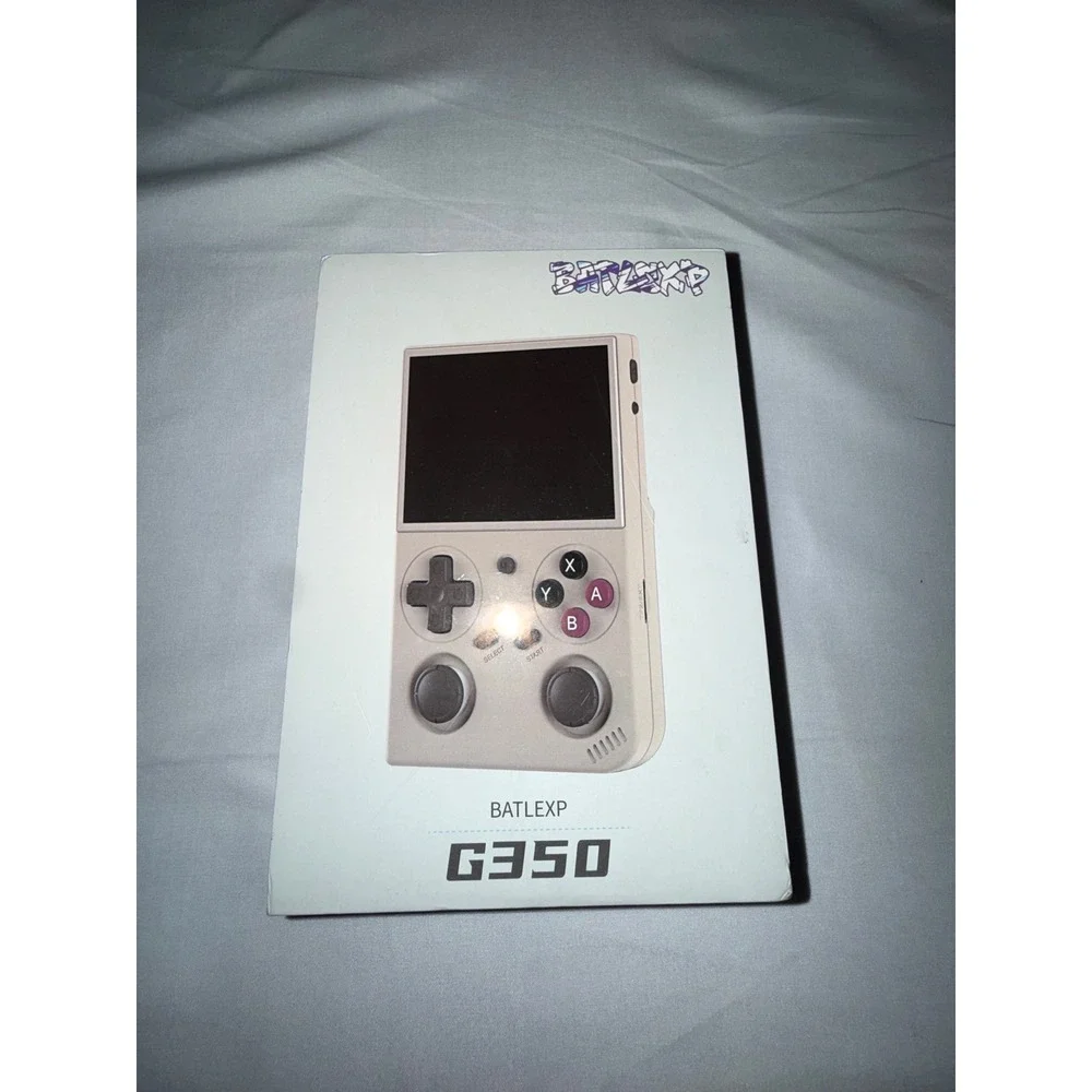 Batlexp G350 Retro Handheld Gaming Console Translucent Black 3.5 inch IPS Screen